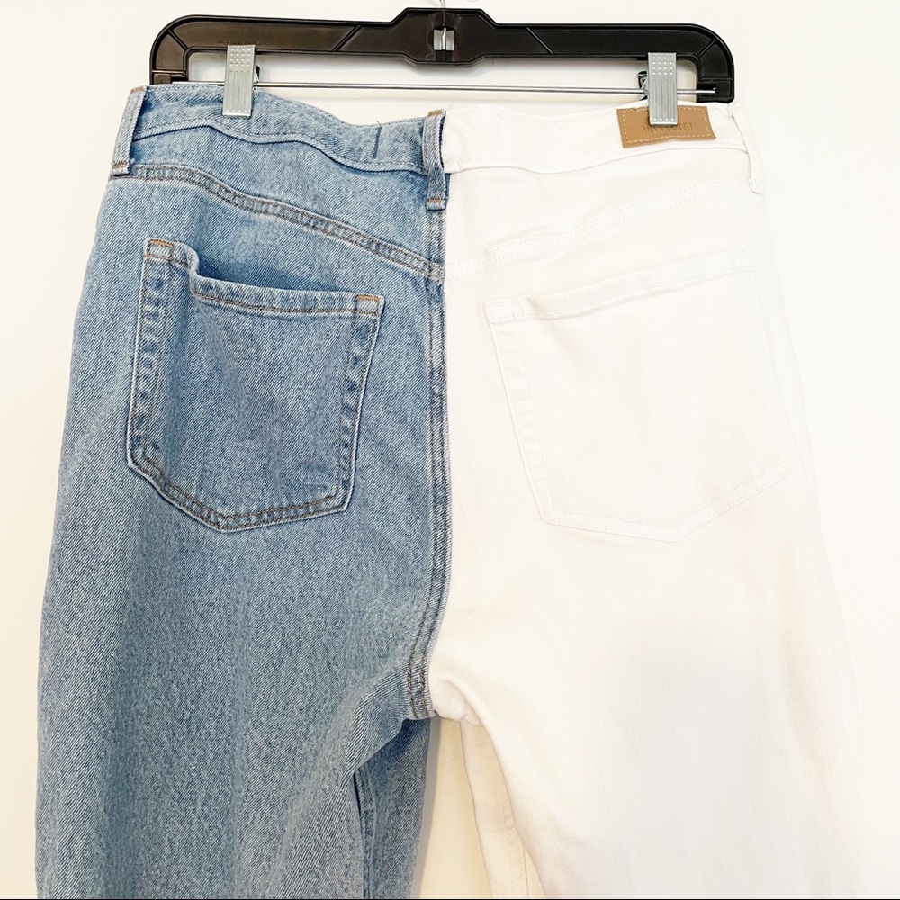 Hollister Ultra High Rise Mom Jeans Two Tone size 13 - Picture 5 of 7